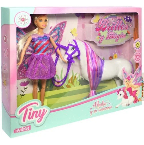 Muñeca Tiny Hada Y Su Unicornio Sebigus 53902