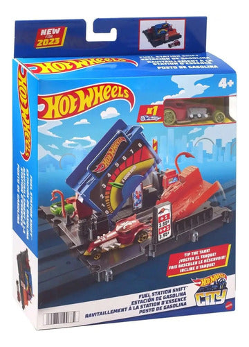 Hot Wheels Pista Estacion De Gasolina Pizzeria Hhmd53 Mattel