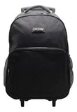 Mochila Cresko Unique Con Carro 20 Pulgadas Ck662 Prem Color Negro Diseño De La Tela Liso
