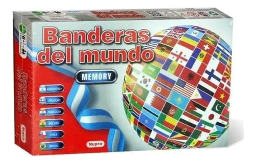 Memory Banderas Del Mundo Juego De Memoria Nupro 2000