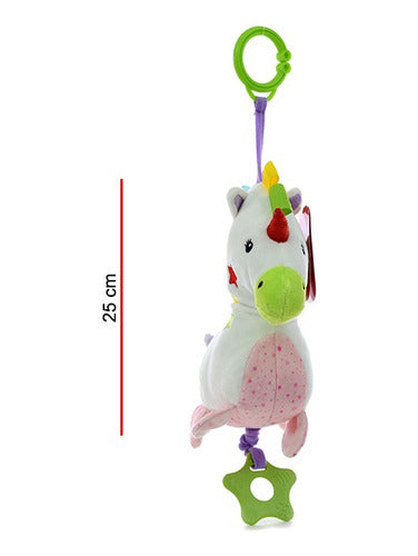 Peluche Cunero Musical Unicornio 25cm Phi Phi Toys 8742