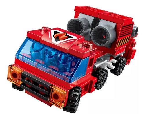 Bomberos Set Transformers Bloques P/armar 1416 Qman