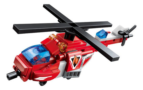 Bomberos Set Transformers Bloques P/armar 1416 Qman