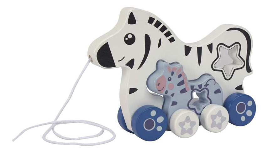 Cebra De Arrastre Madera Con Juego De Encastre Fl592