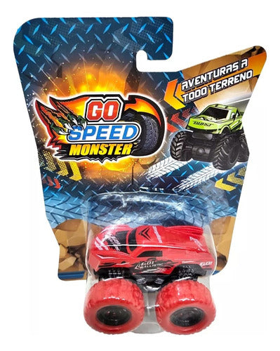 Mini Auto Go Speed Monster Metal Rueda Goma 54712