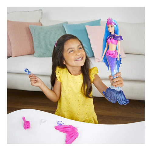 Barbie Muñeca Sirena Con Mascota Mermaid Orig.mattel Hhg52