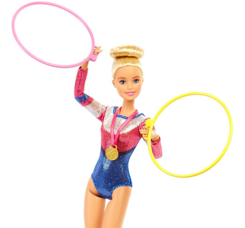 Barbie Muñeca Gimnasta Barra De Equilibrio Orig.mattel Gjm72