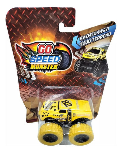 Mini Auto Go Speed Monster Metal Rueda Goma 54712