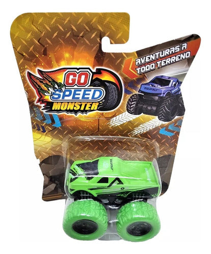 Mini Auto Go Speed Monster Metal Rueda Goma 54712