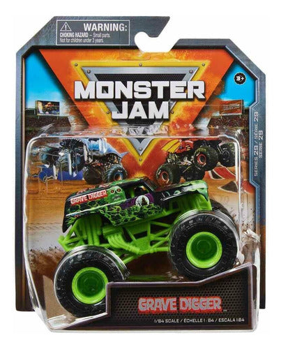 Monster Jam Vehiculo Grave Digger Metal 1:64 Orig. 6066622