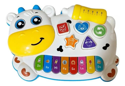 Piano Musical Vaquita Con Luz Y Sonidos Organo 53350