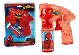 Spiderman Burbujero Automatico Luz A Pila C Solucion Ditoys Color Rojo