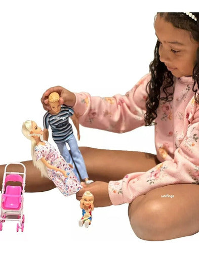 Muñeca Tiny Embarazada Y Su Familia Sebigus 53866