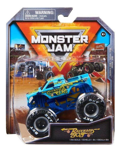 Monster Jam Vehiculo Backwards Bob  Metal 1:64 Orig 6066655