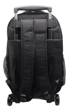 Mochila Cresko Unique Con Carro 20 Pulgadas Ck662 Prem Color Negro Diseño De La Tela Liso