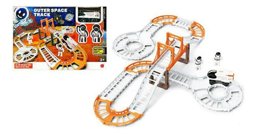 Super Pista Nave Espacial Con Astronautas 53765