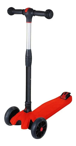 Monopatín De Pie Infantil Juego Juguete Para Niños Color Rojo