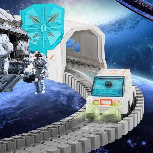 Super Pista Nave Espacial Con Astronautas 53780