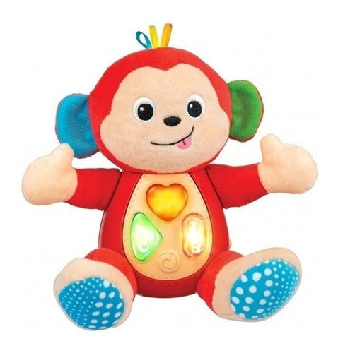 Peluche Monito Musical Con Luz Didactico Winfun 0275