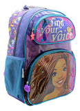 Mochila Escolar La Sirenita Disney Dream Color Violeta Diseño De La Tela Liso