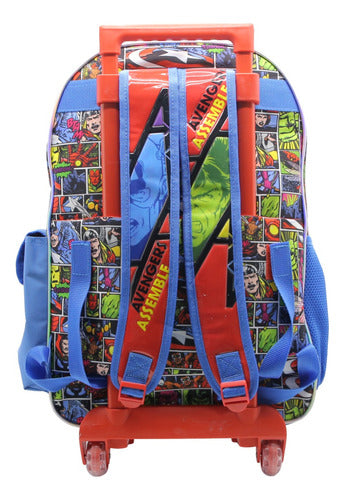 Mochila Con Carro Avengers Vengadores Sp138 Original 18''