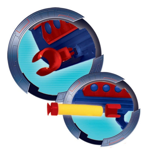 Pistola Spiderman Strike Shoot Con 6 Dardos Original Ditoys