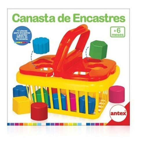 Canasta De Encastres Juego Didactico De  Antex