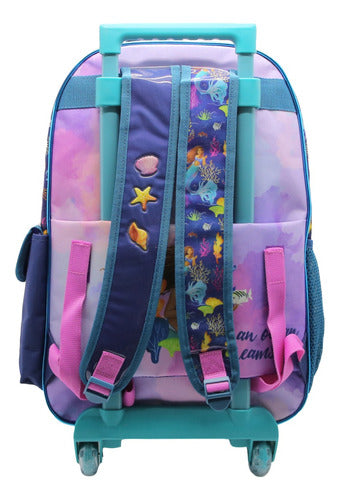 Mochila Con Carro Sirenita Ep162 Disney Original 18''