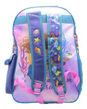 Mochila Escolar La Sirenita Disney Dream Color Violeta Diseño De La Tela Liso
