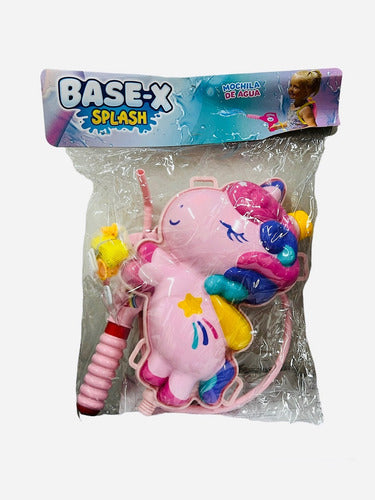 Pistola De Agua Unicornio C/mochila Lanzador Agua 8462