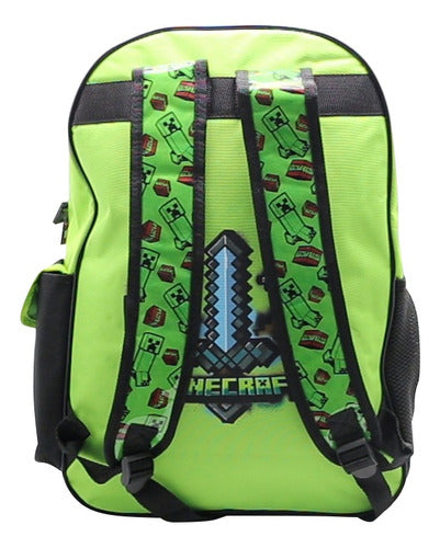 Mochila De Espalda Minecraft Mi111 Original 18''
