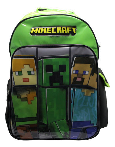 Mochila De Espalda Minecraft Mi111 Original 18''