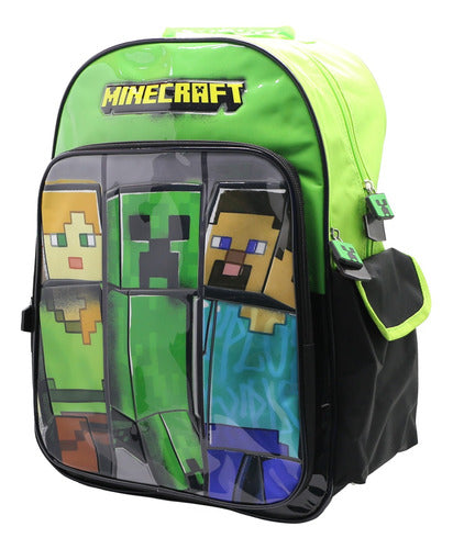 Mochila De Espalda Minecraft Mi111 Original 18''