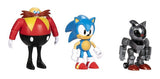 Muñeco Sonic Pack X3 Articulada 10cm Original