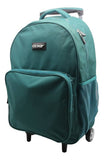 Mochila Con Carro Verde Liso 20'' Ck766 Original Cresko