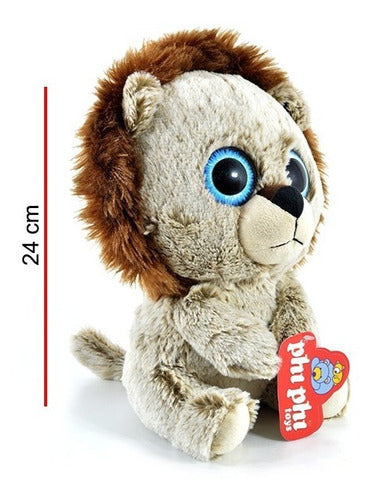 Peluche Leon Ojos Grandes 24cm Phi Phi Toys 7871
