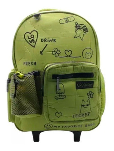 Mochila Escolar Carrito 18° Primaria Secundaria Cresko 614