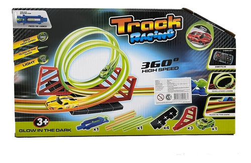 Pista De Autos Glow In The Dark Track Racing 6937
