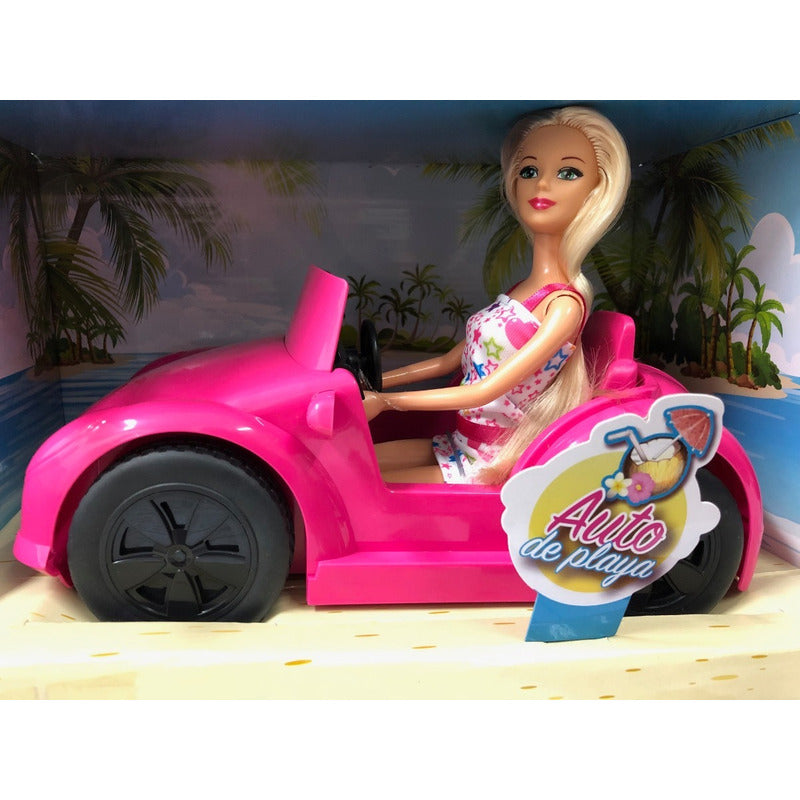 Muñeca Poppi Doll Kiara Y Su Auto De Playa B088