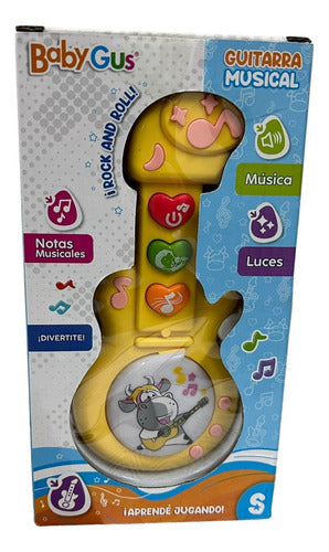 Mini Guitarra Musical Luz Y Sonido 53122