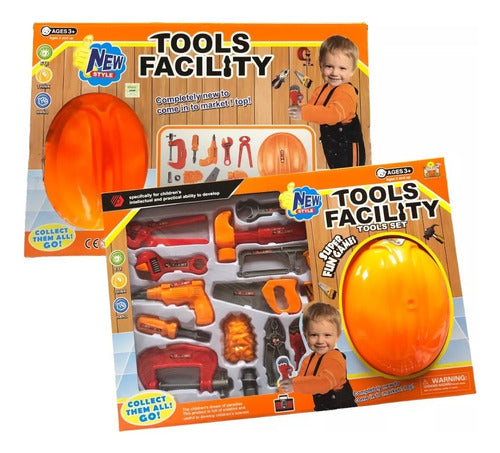 Mega Set De Herramientas Juego Didactico Con Casco 50747