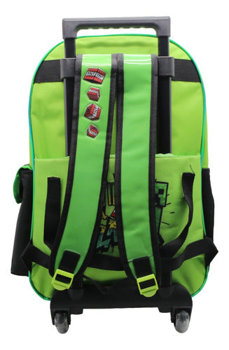 Mochila Con Carro Minecraft Mi310 Original 18''