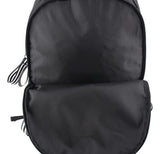 Mochila De Espalda Urbana 17'' Wabro 11039 Color Negro Diseño De La Tela Lisa