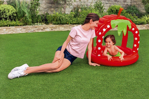 Pileta Inflable Frutilla Con Techo Protector 52387 Bestway