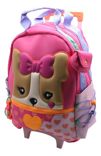 Mochila Con Carro Simones C/monedero Si922 Original 18''