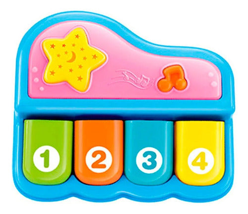 Mini Piano Musical Luz Y Sonido 6581