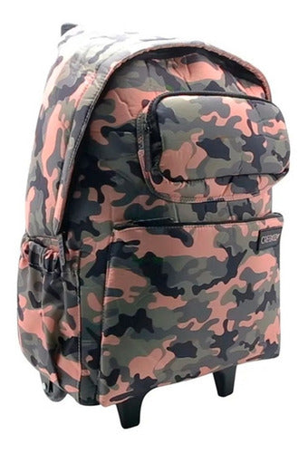 Mochila Escolar Camuflada Carro Primaria Original Cresko 621
