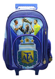 Mochila Con Carro Afa 18 Pulgadas Legitima Cresko Af121 Color Azul Diseño De La Tela Liso