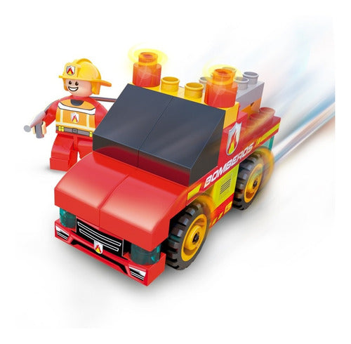 Rasti Policias Y Bomberos 44 Piezas Con Stickers Dimare 1084