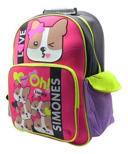 Mochila De Espalda Simones Si098 Original 18''